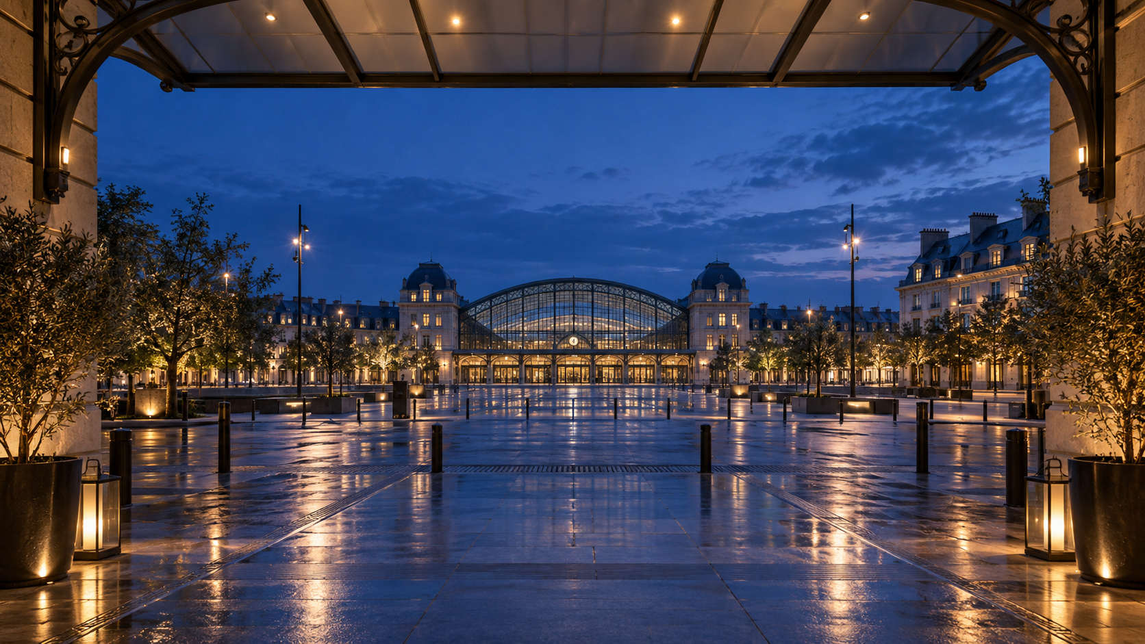 Arrivée urbaine conceptuelle, visuel d’ambiance non contractuel